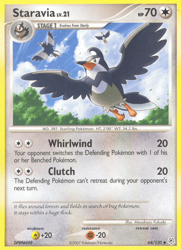 Staravia (64/130) [Diamond & Pearl: Base Set] Pokemon Single Pokémon  | Multizone: Comics And Games