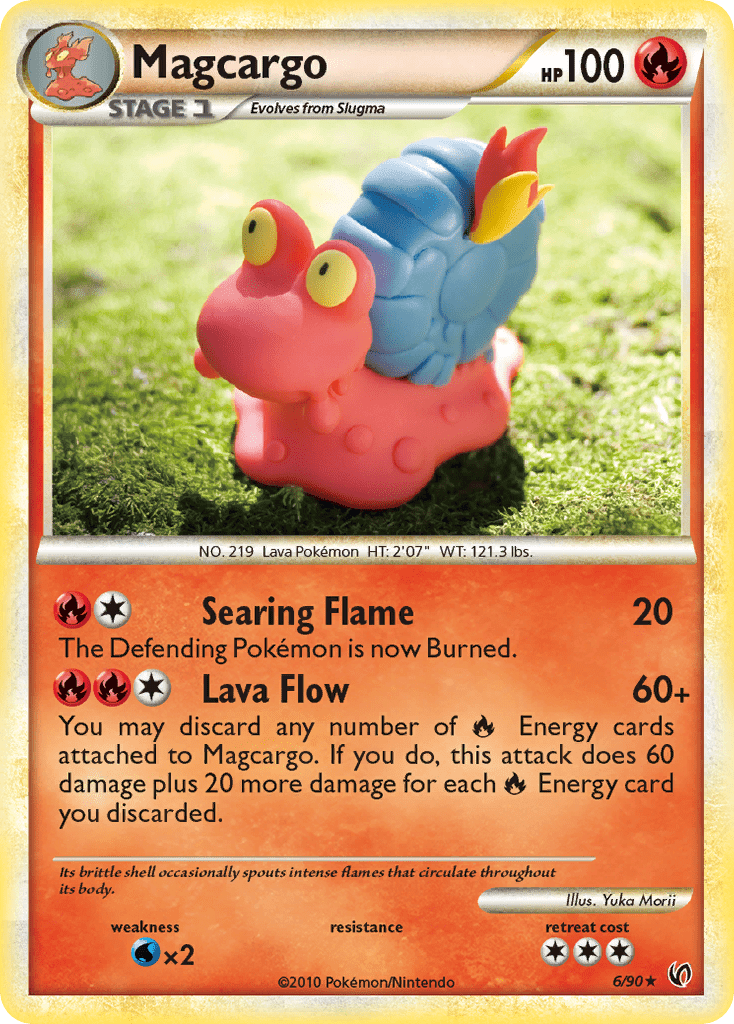 Magcargo (6/90) [HeartGold & SoulSilver: Undaunted] Pokemon Single Pokémon  | Multizone: Comics And Games
