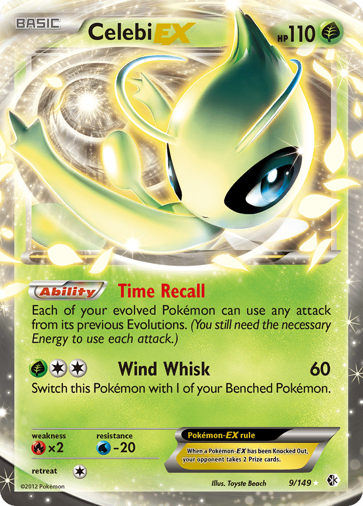 Celebi EX (9/149) [Black & White: Boundaries Crossed] Pokemon Single Pokémon  | Multizone: Comics And Games