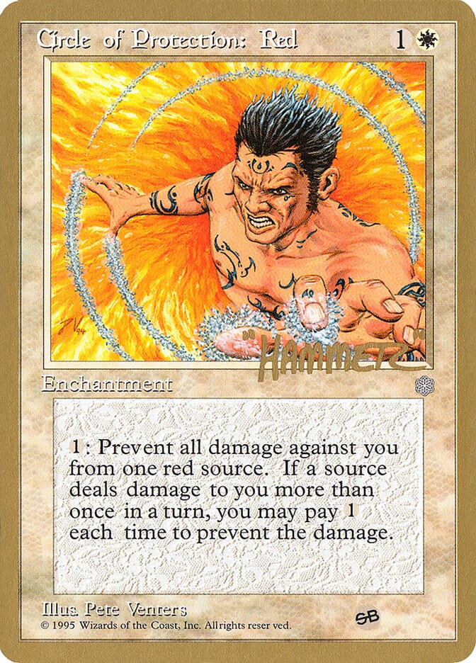 Circle of Protection: Red (Shawn "Hammer" Regnier) (SB) [Pro Tour Collector Set] MTG Single Magic: The Gathering  | Multizone: Comics And Games