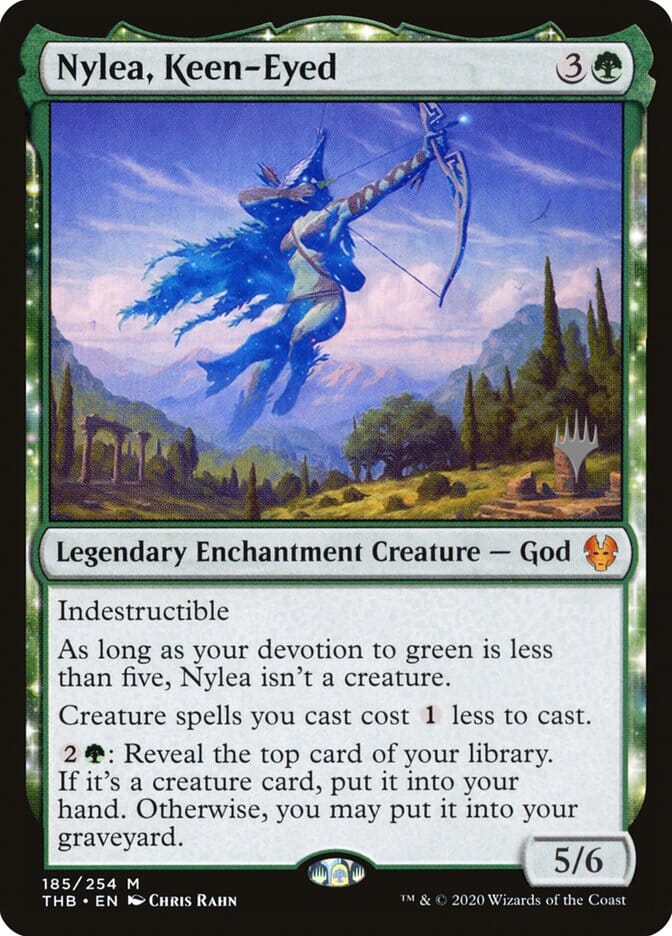 Nylea, Keen-Eyed (Promo Pack) [Theros Beyond Death Promos] MTG Single Magic: The Gathering  | Multizone: Comics And Games