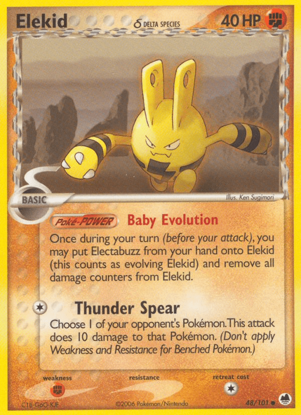 Elekid (48/101) (Delta Species) [EX: Dragon Frontiers] Pokemon Single Pokémon  | Multizone: Comics And Games