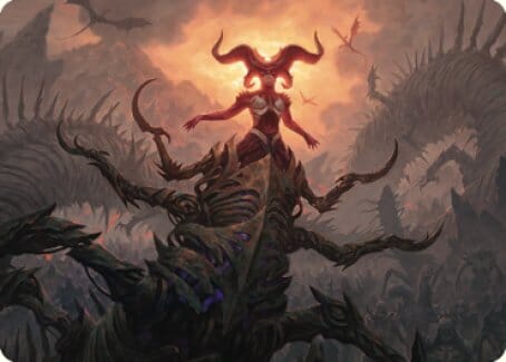 Sheoldred, the Apocalypse Art Card [Dominaria United Art Series] MTG Single Magic: The Gathering  | Multizone: Comics And Games