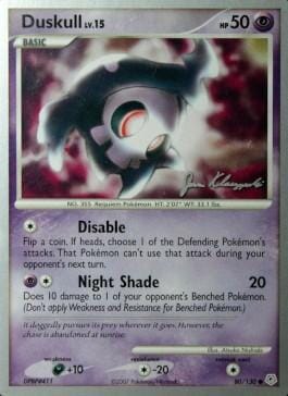 Duskull LV.15 (80/130) (Psychic Lock - Jason Klaczynski) [World Championships 2008] Pokemon Single Pokémon  | Multizone: Comics And Games
