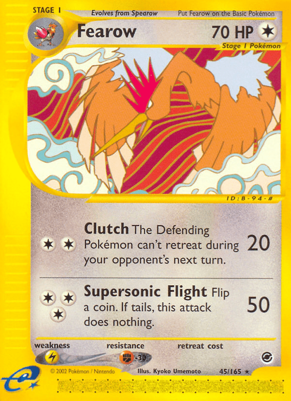 Fearow (45/165) [Expedition: Base Set] Pokemon Single Pokémon  | Multizone: Comics And Games
