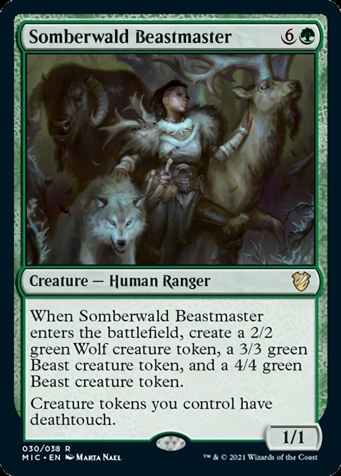 Somberwald Beastmaster [Innistrad: Midnight Hunt Commander] MTG Single Magic: The Gathering  | Multizone: Comics And Games