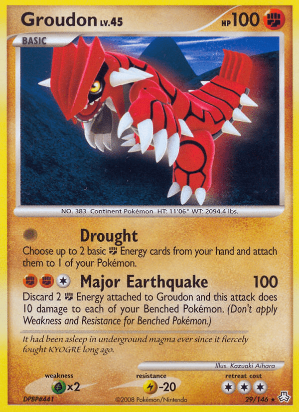 Groudon (29/146) [Diamond & Pearl: Legends Awakened] Pokemon Single Pokémon  | Multizone: Comics And Games