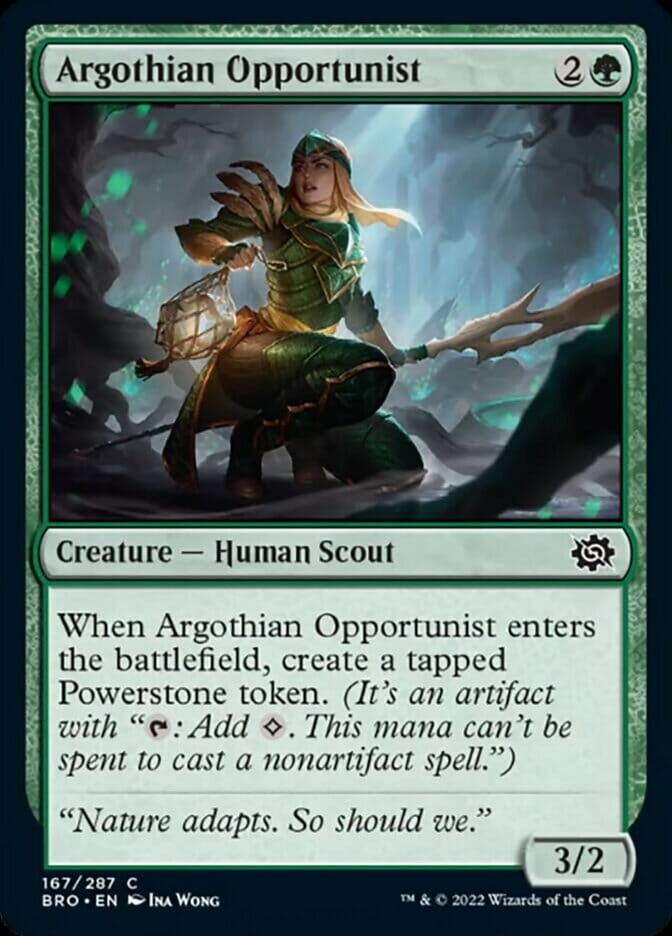 Argothian Opportunist [The Brothers' War] MTG Single Magic: The Gathering  | Multizone: Comics And Games