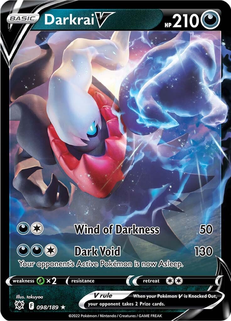 Darkrai V (098/189) [Sword & Shield: Astral Radiance] Pokemon Single Pokémon  | Multizone: Comics And Games