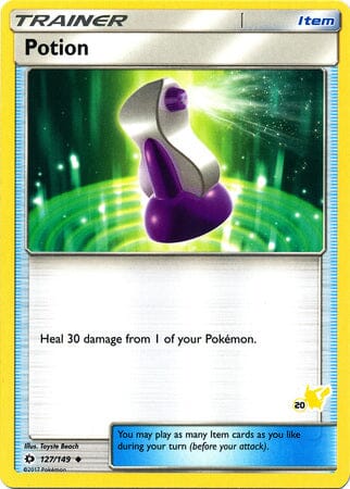 Potion (127/149) (Pikachu Stamp #20) [Battle Academy 2020] Pokemon Single Pokémon  | Multizone: Comics And Games