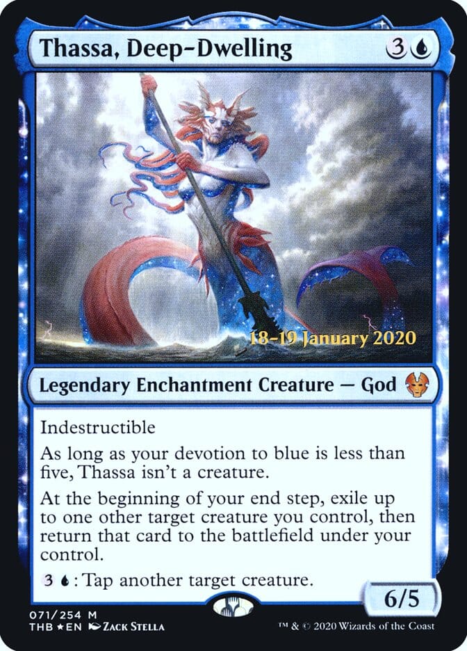 Thassa, Deep-Dwelling [Theros Beyond Death Prerelease Promos] MTG Single Magic: The Gathering  | Multizone: Comics And Games