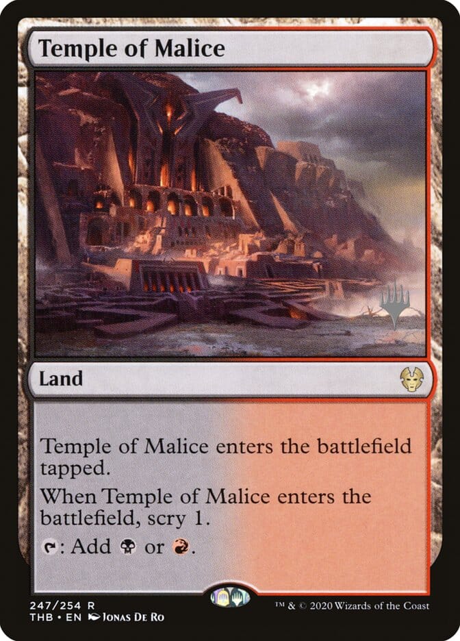 Temple of Malice (Promo Pack) [Theros Beyond Death Promos] MTG Single Magic: The Gathering  | Multizone: Comics And Games