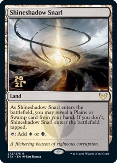 Shineshadow Snarl [Strixhaven: School of Mages Prerelease Promos] MTG Single Magic: The Gathering  | Multizone: Comics And Games