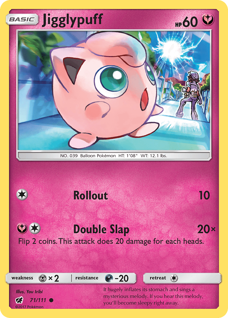 Jigglypuff (71/111) [Sun & Moon: Crimson Invasion] Pokemon Single Pokémon  | Multizone: Comics And Games