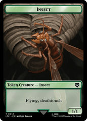 Elf Warrior // Insect Double Sided Token [The Lord of the Rings: Tales of Middle-Earth Commander Tokens] MTG Single Magic: The Gathering  | Multizone: Comics And Games