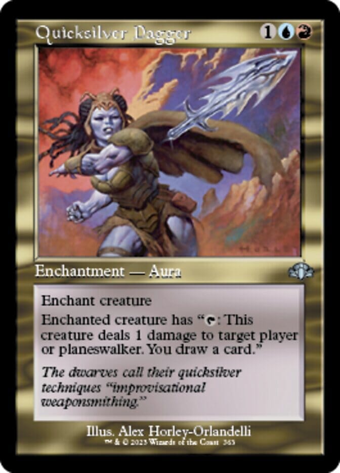 Quicksilver Dagger (Retro) [Dominaria Remastered] MTG Single Magic: The Gathering  | Multizone: Comics And Games