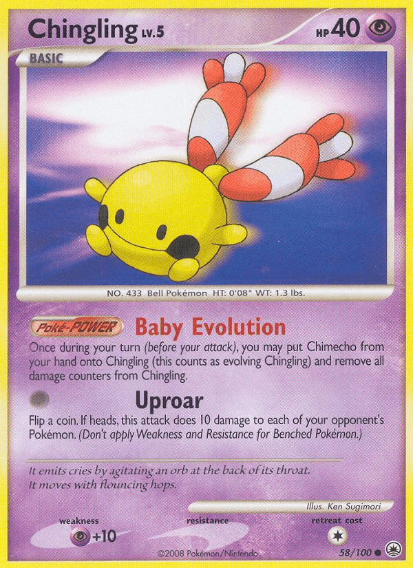 Chingling (58/100) [Diamond & Pearl: Majestic Dawn] Pokemon Single Pokémon  | Multizone: Comics And Games
