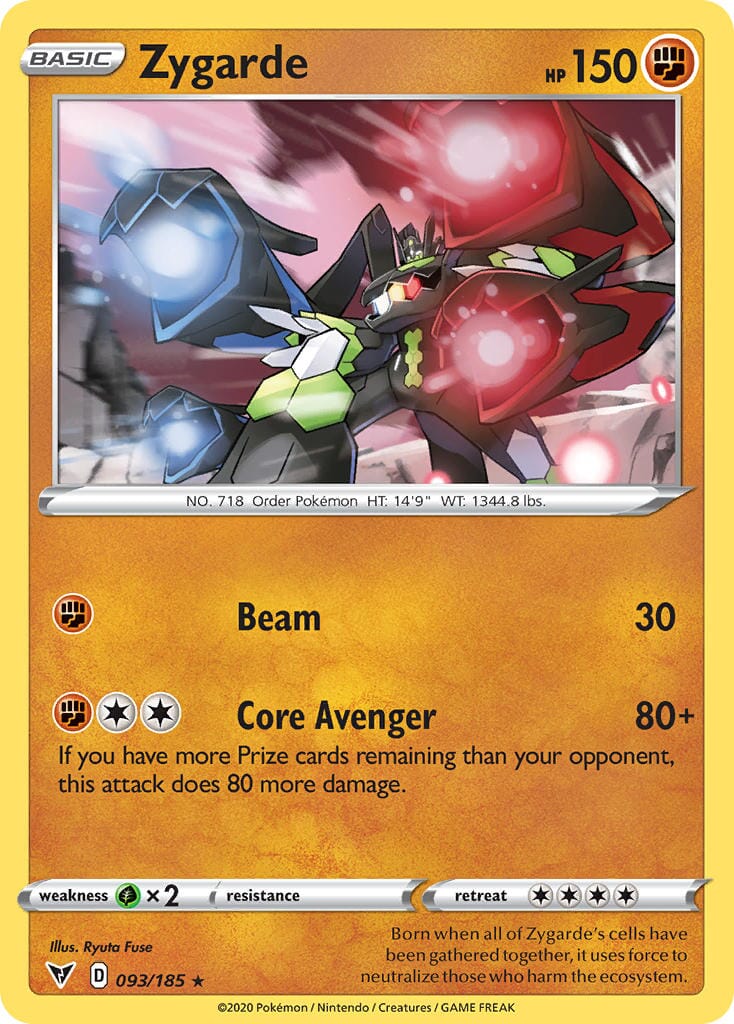 Zygarde (093/185) [Sword & Shield: Vivid Voltage] Pokemon Single Pokémon  | Multizone: Comics And Games