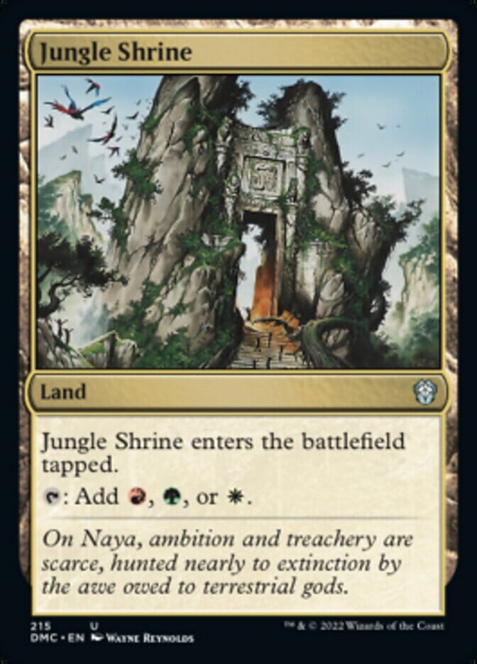 Jungle Shrine [Dominaria United Commander] MTG Single Magic: The Gathering  | Multizone: Comics And Games
