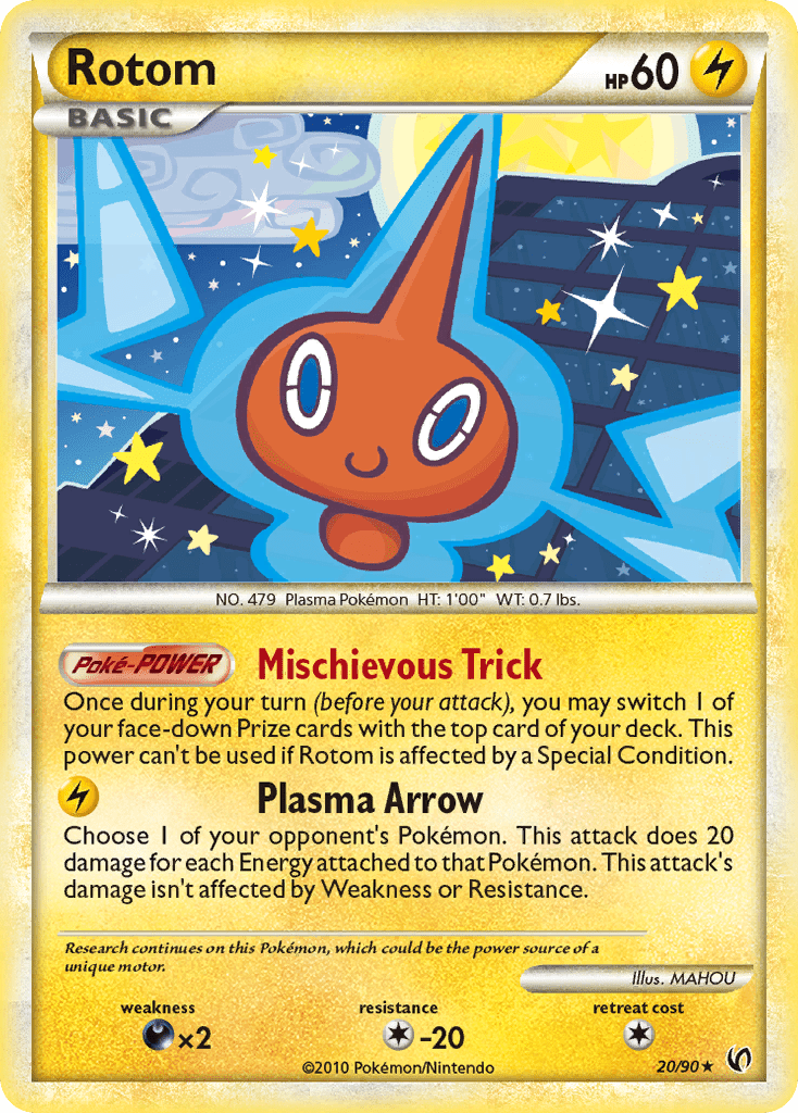 Rotom (20/90) [HeartGold & SoulSilver: Undaunted] Pokemon Single Pokémon  | Multizone: Comics And Games