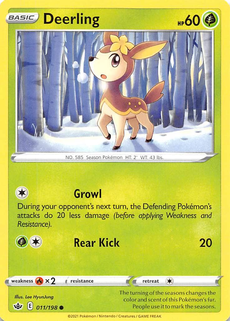 Deerling (011/198) [Sword & Shield: Chilling Reign] Pokemon Single Pokémon  | Multizone: Comics And Games