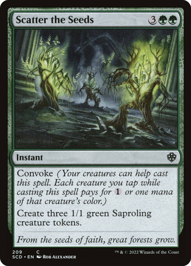 Scatter the Seeds [Starter Commander Decks] MTG Single Magic: The Gathering  | Multizone: Comics And Games
