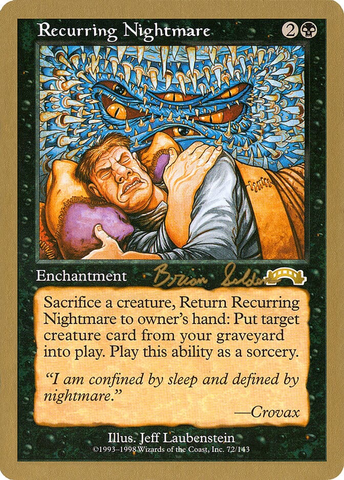 Recurring Nightmare (Brian Selden) [World Championship Decks 1998] MTG Single Magic: The Gathering  | Multizone: Comics And Games