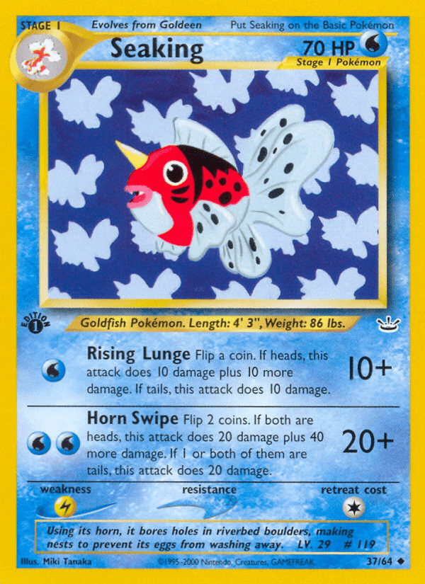 Seaking (37/64) [Neo Revelation 1st Edition] Pokemon Single Pokémon  | Multizone: Comics And Games