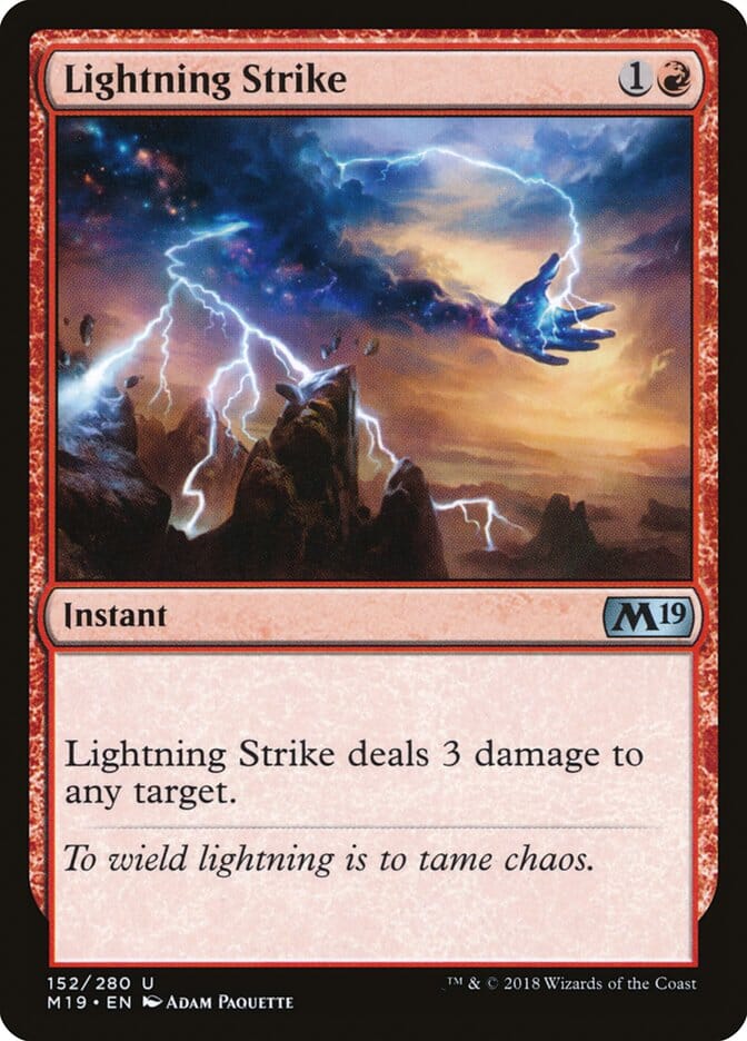 Lightning Strike [Core Set 2019] MTG Single Magic: The Gathering  | Multizone: Comics And Games