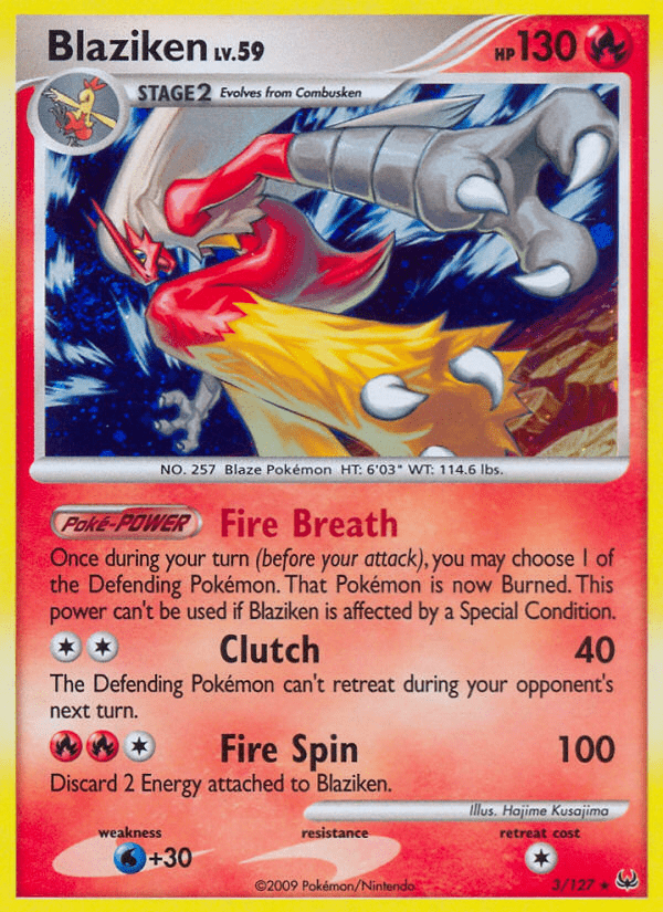 Blaziken (3/127) [Platinum: Base Set] Pokemon Single Pokémon  | Multizone: Comics And Games