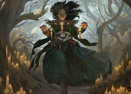 Candlegrove Witch 1 Art Card [Innistrad: Midnight Hunt Art Series] MTG Single Magic: The Gathering  | Multizone: Comics And Games