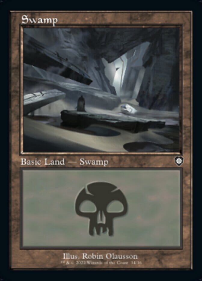 Swamp (034) (Retro) [The Brothers' War Commander] MTG Single Magic: The Gathering  | Multizone: Comics And Games