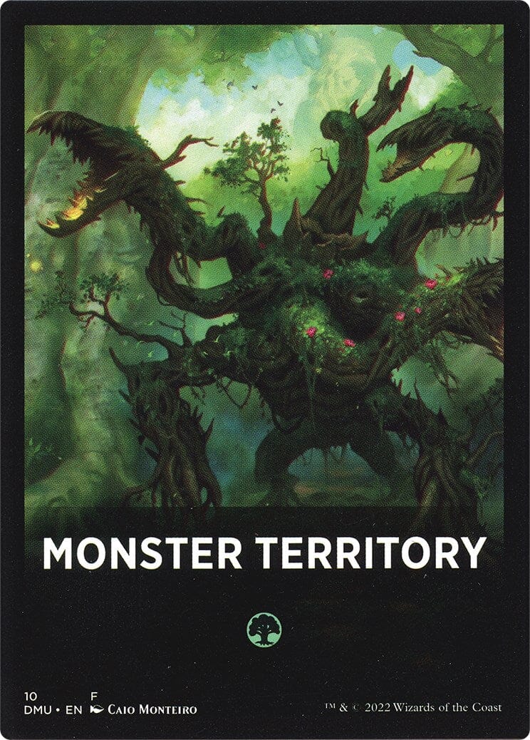 Monster Territory Theme Card [Dominaria United Tokens] MTG Single Magic: The Gathering  | Multizone: Comics And Games