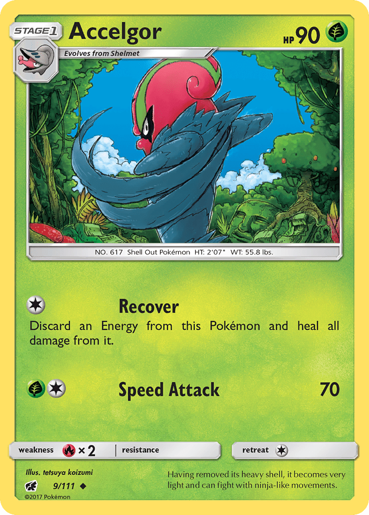 Accelgor (9/111) [Sun & Moon: Crimson Invasion] Pokemon Single Pokémon  | Multizone: Comics And Games