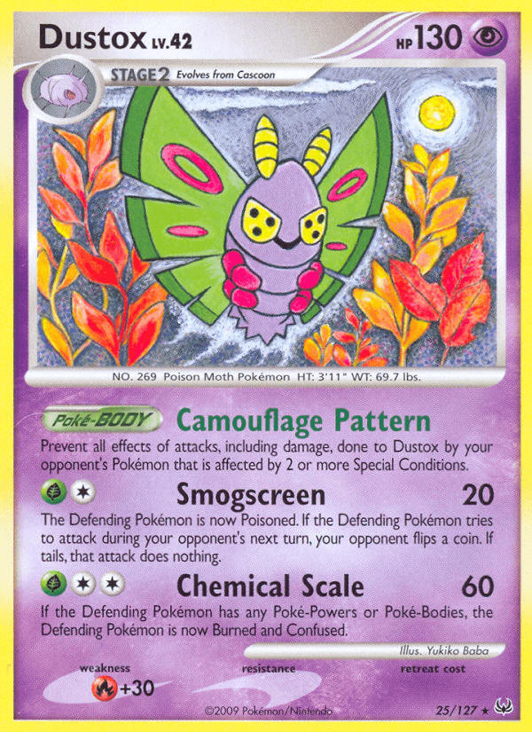 Dustox (25/127) [Platinum: Base Set] Pokemon Single Pokémon  | Multizone: Comics And Games
