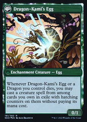 The Dragon-Kami Reborn // Dragon-Kami's Egg [Kamigawa: Neon Dynasty Prerelease Promos] MTG Single Magic: The Gathering  | Multizone: Comics And Games