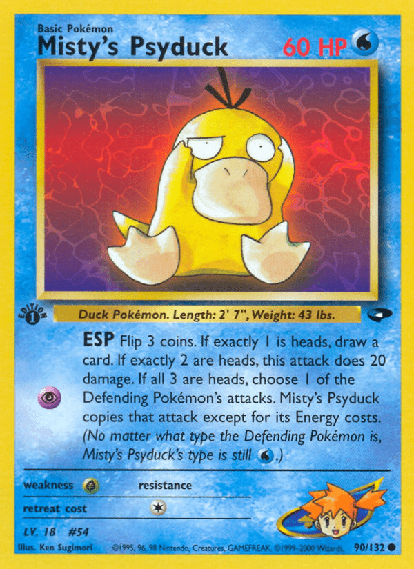 Misty's Psyduck (90/132) [Gym Challenge 1st Edition] Pokemon Single Pokémon  | Multizone: Comics And Games