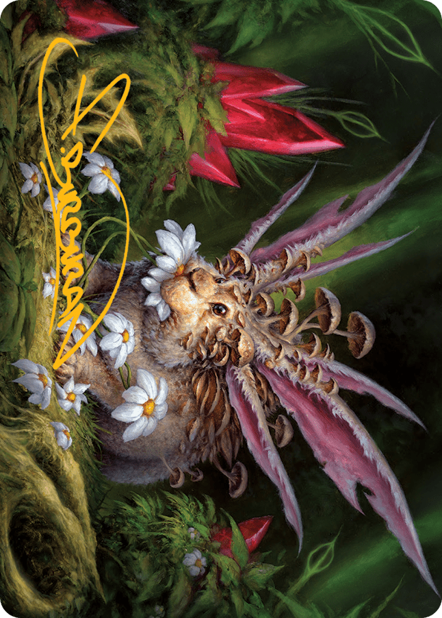 Placid Rottentail Art Card (Gold-Stamped Signature) [March of the Machine Art Series] MTG Single Magic: The Gathering  | Multizone: Comics And Games