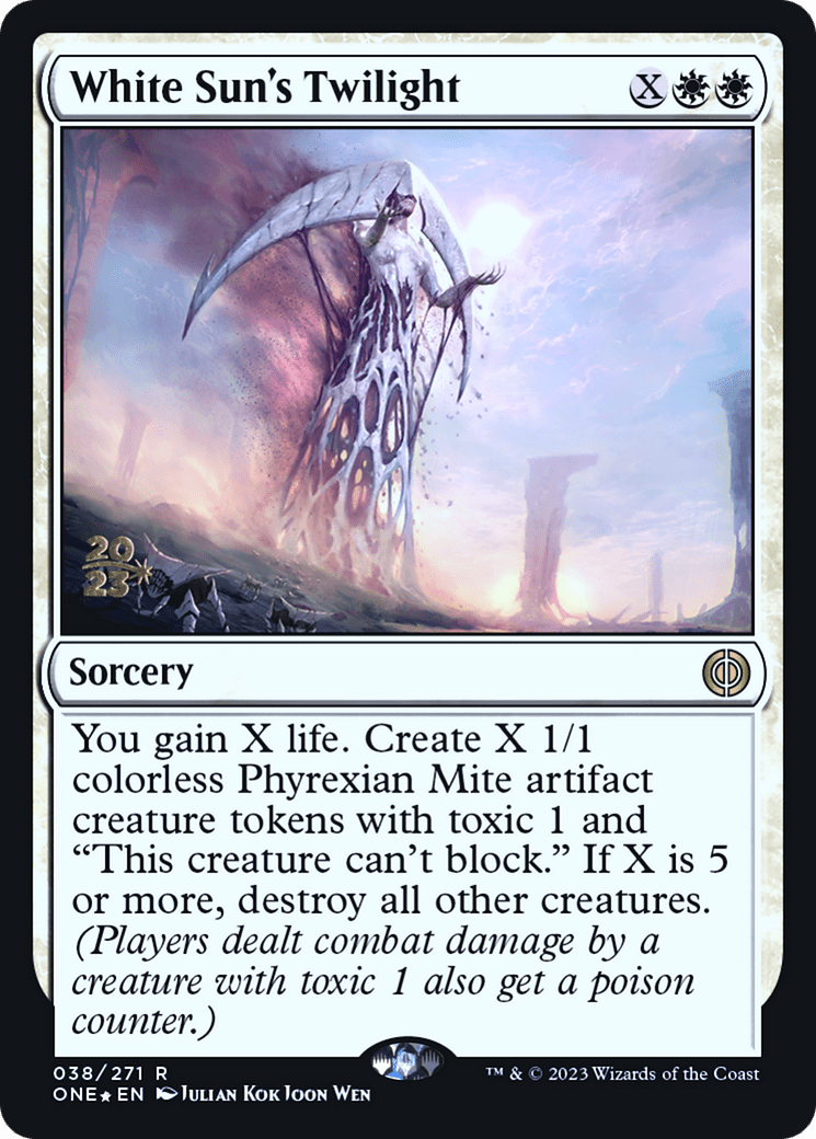 White Sun's Twilight [Phyrexia: All Will Be One Prerelease Promos] MTG Single Magic: The Gathering  | Multizone: Comics And Games