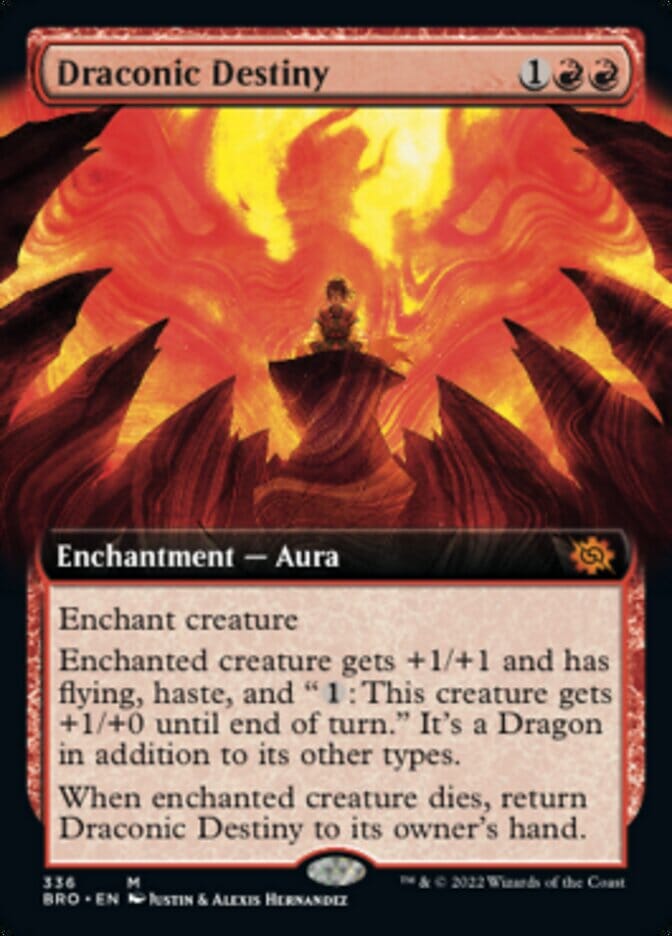 Draconic Destiny (Extended Art) [The Brothers' War] MTG Single Magic: The Gathering  | Multizone: Comics And Games