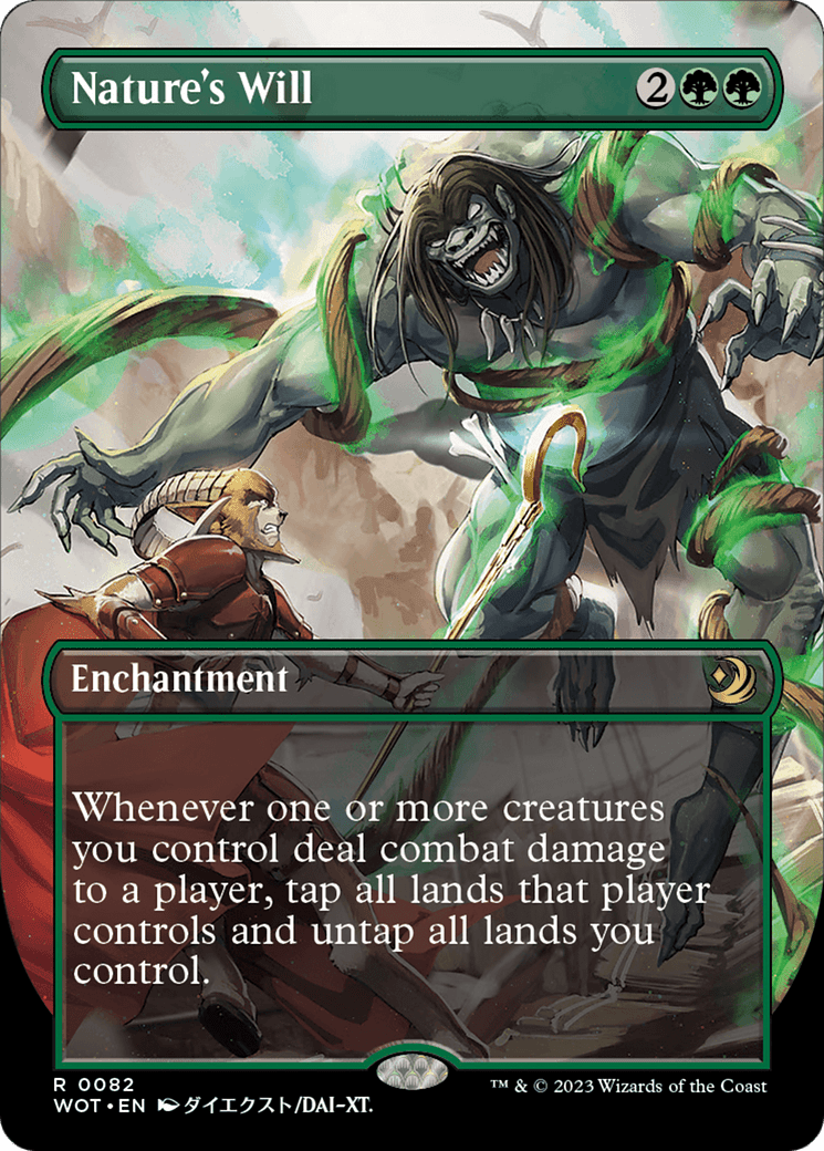 Nature's Will (Anime Borderless) [Wilds of Eldraine: Enchanting Tales] MTG Single Magic: The Gathering  | Multizone: Comics And Games