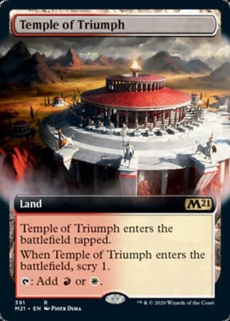 Temple of Triumph (Extended Art) [Core Set 2021] MTG Single Magic: The Gathering  | Multizone: Comics And Games