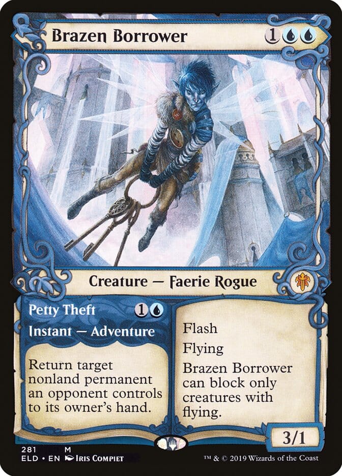 Brazen Borrower // Petty Theft (Showcase) [Throne of Eldraine] MTG Single Magic: The Gathering  | Multizone: Comics And Games