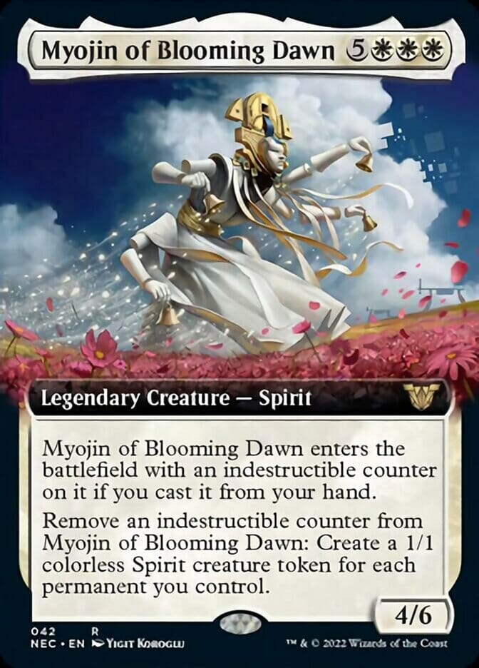 Myojin of Blooming Dawn (Extended) [Kamigawa: Neon Dynasty Commander] MTG Single Magic: The Gathering  | Multizone: Comics And Games