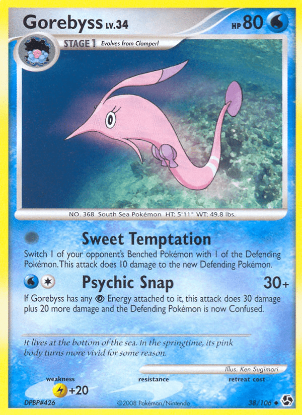 Gorebyss (38/106) [Diamond & Pearl: Great Encounters] Pokemon Single Pokémon  | Multizone: Comics And Games