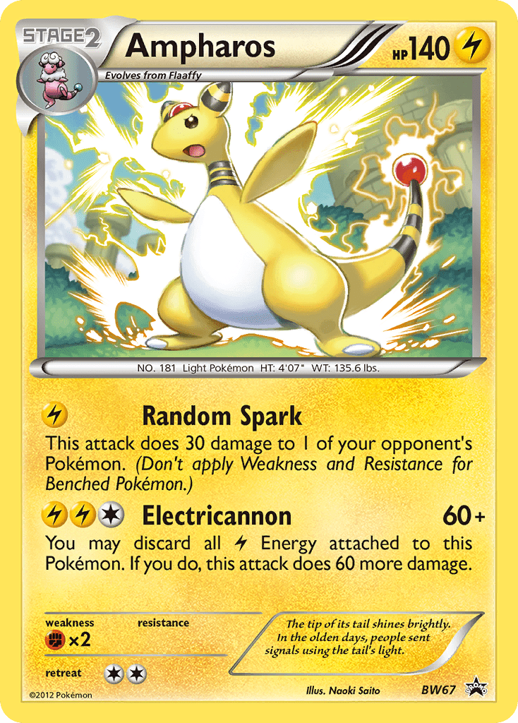 Ampharos (BW67) [Black & White: Black Star Promos] Pokemon Single Pokémon  | Multizone: Comics And Games