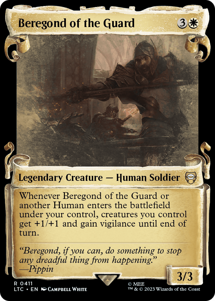 Beregond of the Guard [The Lord of the Rings: Tales of Middle-Earth Commander Showcase Scrolls] MTG Single Magic: The Gathering  | Multizone: Comics And Games