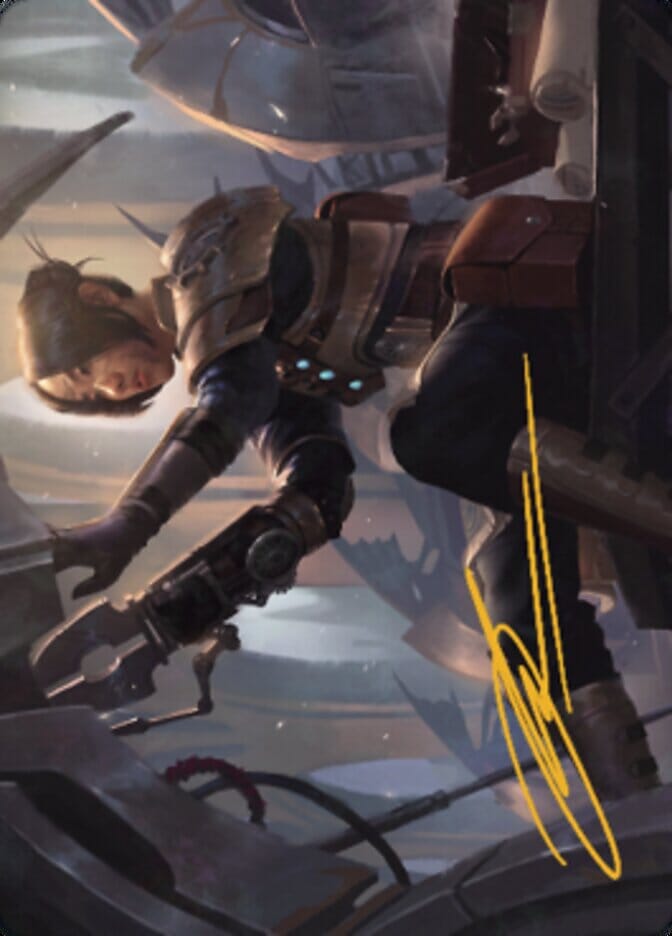 Thopter Mechanic Art Card (Gold-Stamped Signature) [The Brothers' War Art Series] MTG Single Magic: The Gathering  | Multizone: Comics And Games