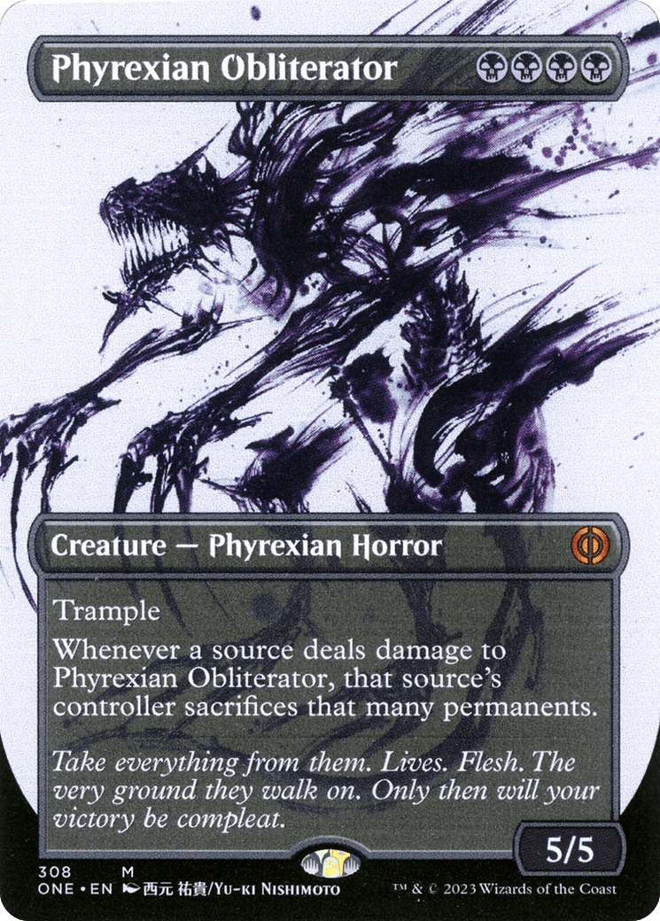 Phyrexian Obliterator (Borderless Ichor) [Phyrexia: All Will Be One] MTG Single Magic: The Gathering  | Multizone: Comics And Games