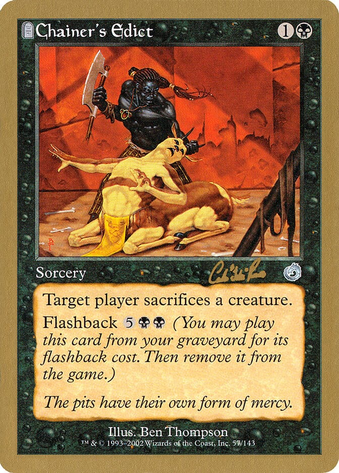 Chainer's Edict (Carlos Romao) [World Championship Decks 2002] MTG Single Magic: The Gathering  | Multizone: Comics And Games
